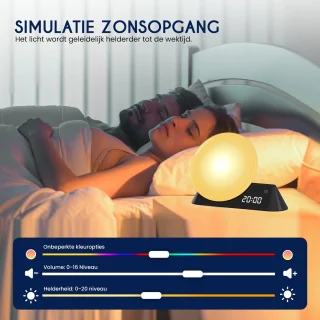 DreamSoothe Smart Wake Up Light Zwart