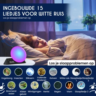 DreamSoothe Smart Wake Up Light Zwart
