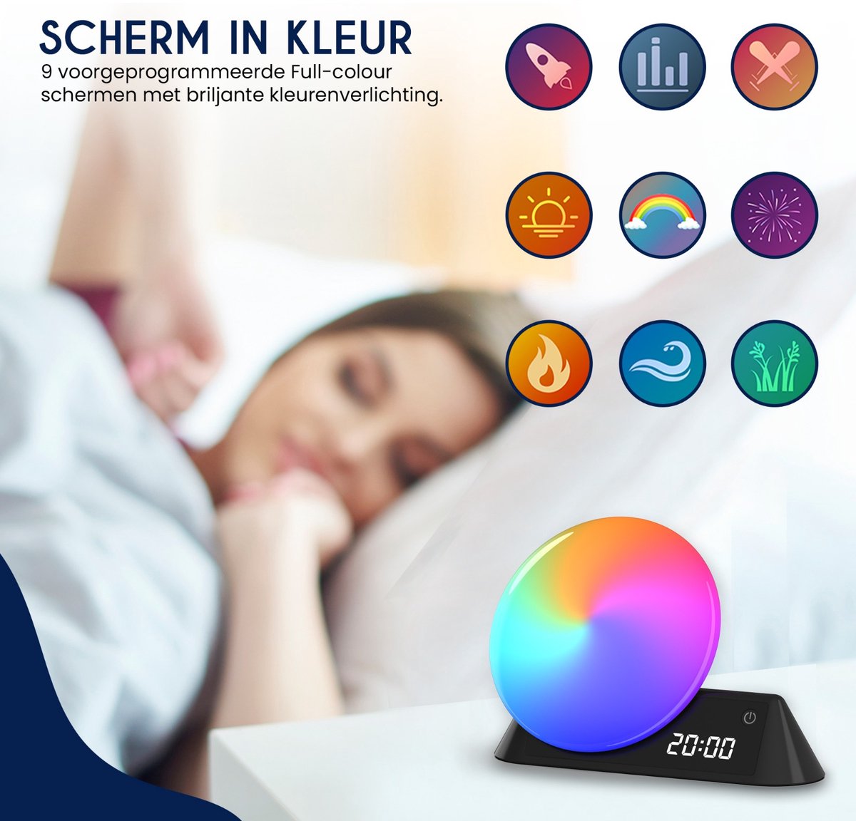 DreamSoothe Smart Wake Up Light Zwart