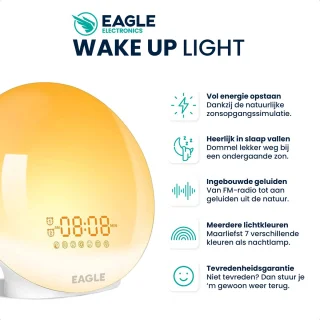 Eagle Wake Up Light Wekkerradio Wit