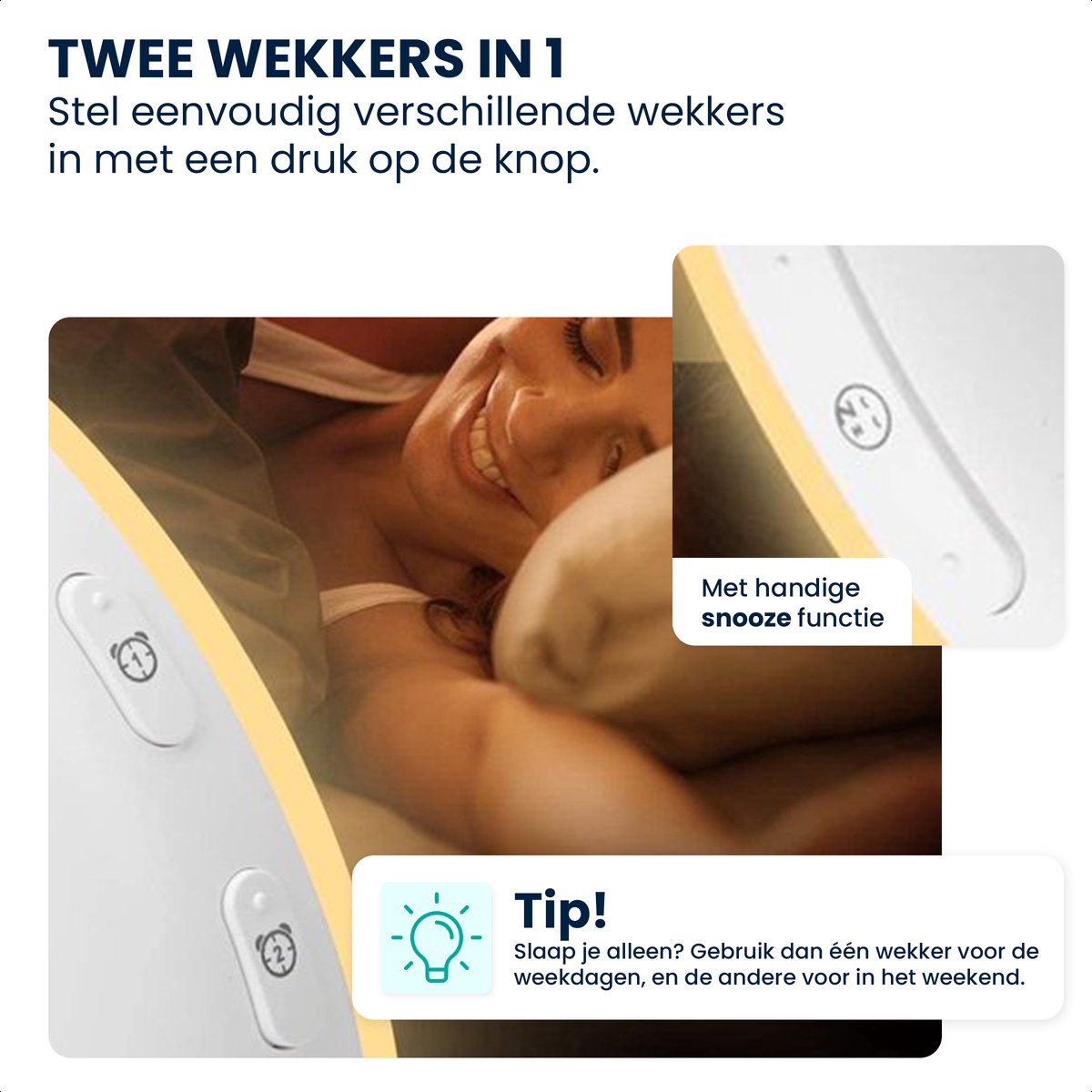 Eagle Wake Up Light Wekkerradio Wit