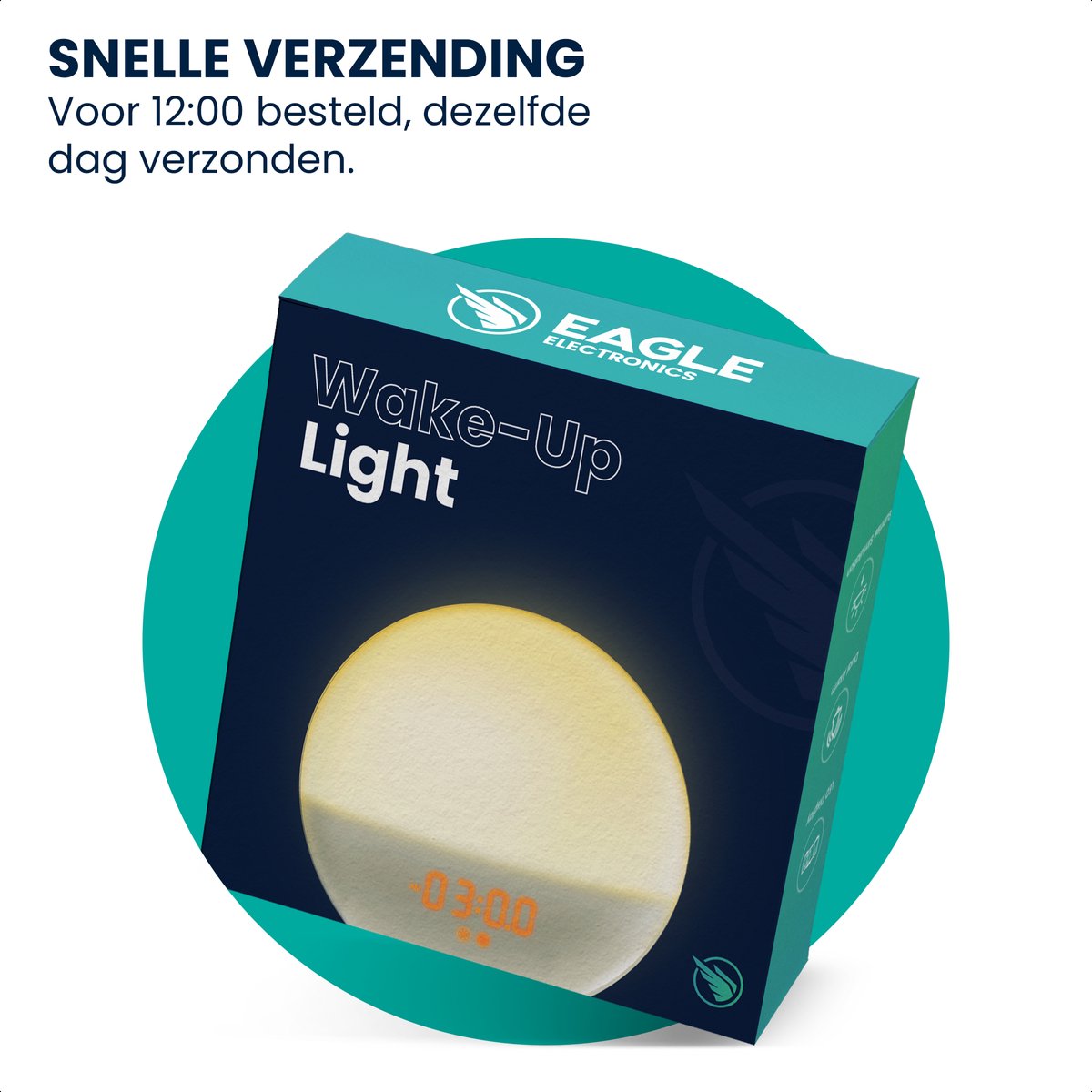 Eagle Wake Up Light Wekkerradio Wit