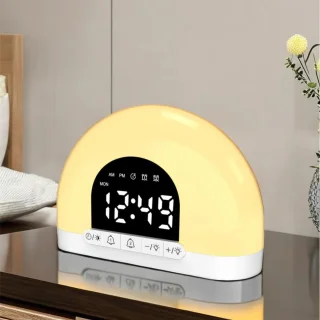 Enzoda Wake-Up Light Digitale Wekker Nieuwste Model