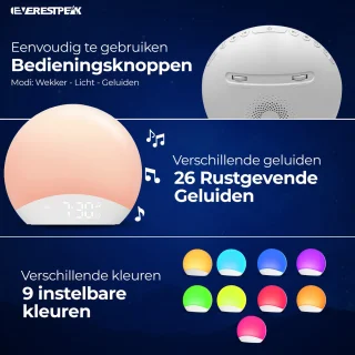 EverestPeak R7 Wake-up Light Digitale Lichtwekker