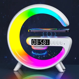 G-Lamp Mini Wake-up Light Wit - Draadloze Oplader en Bluetooth Speaker