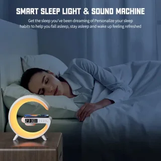 G-Lamp Mini Wake-up Light Wit - Draadloze Oplader en Bluetooth Speaker