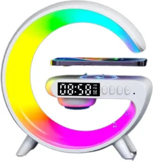 G-Lamp Mini Wake-up Light Wit - Draadloze Oplader en Bluetooth Speaker