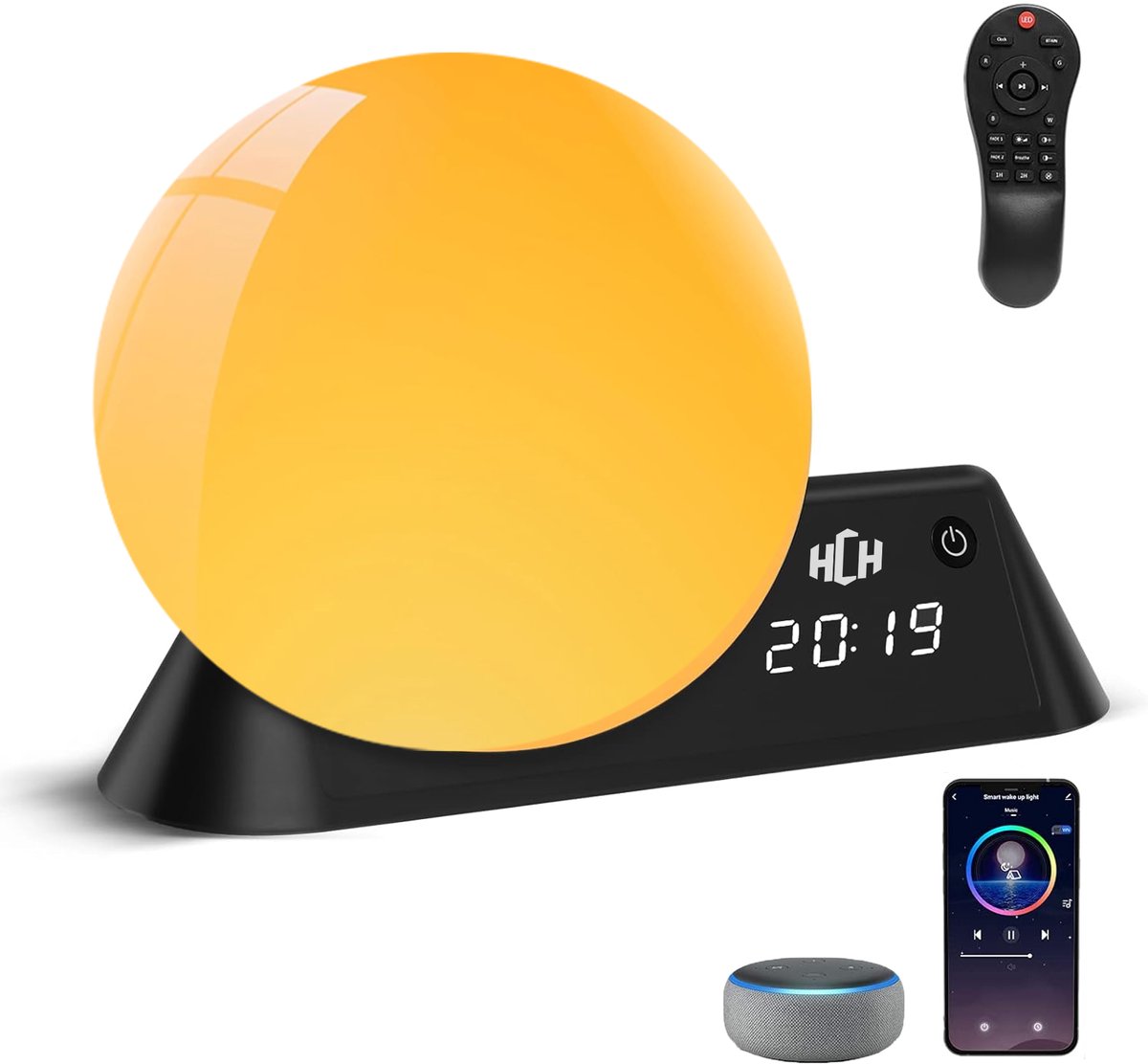 De HCH LED Nachtlampje RGBW USB Oplaadbaar in één oogopslag