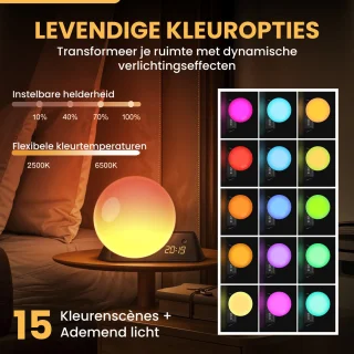 HCH LED Nachtlampje RGBW USB Oplaadbaar