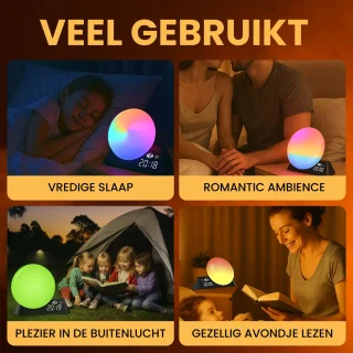 HCH LED Nachtlampje RGBW USB Oplaadbaar