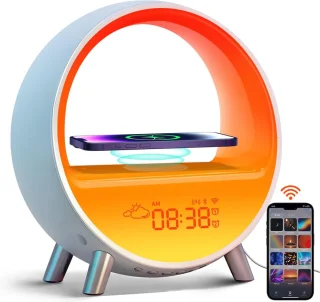 Inga Smart Wake Up Light - Draadloze Oplader & Bluetooth Speaker