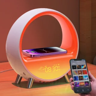 Inga Smart Wake Up Light - Draadloze Oplader & Bluetooth Speaker