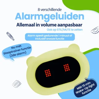 Kadoing Beer Wekker met Wake-Up Light Kinderklok