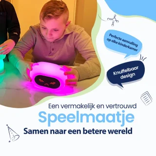Kadoing Beer Wekker met Wake-Up Light Kinderklok