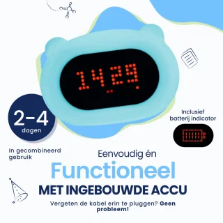 Kadoing Beer Wekker met Wake-Up Light Kinderklok