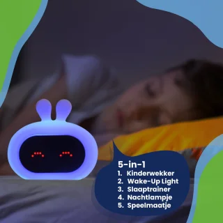 Kadoing Konijn Wake-Up Light Kinderwekker Digitaal