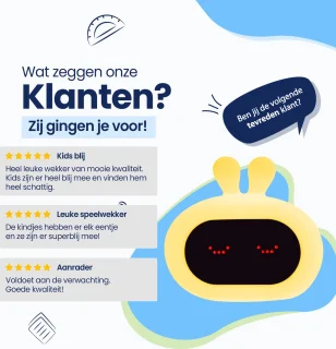 Kadoing Konijn Wake-Up Light Kinderwekker Digitaal