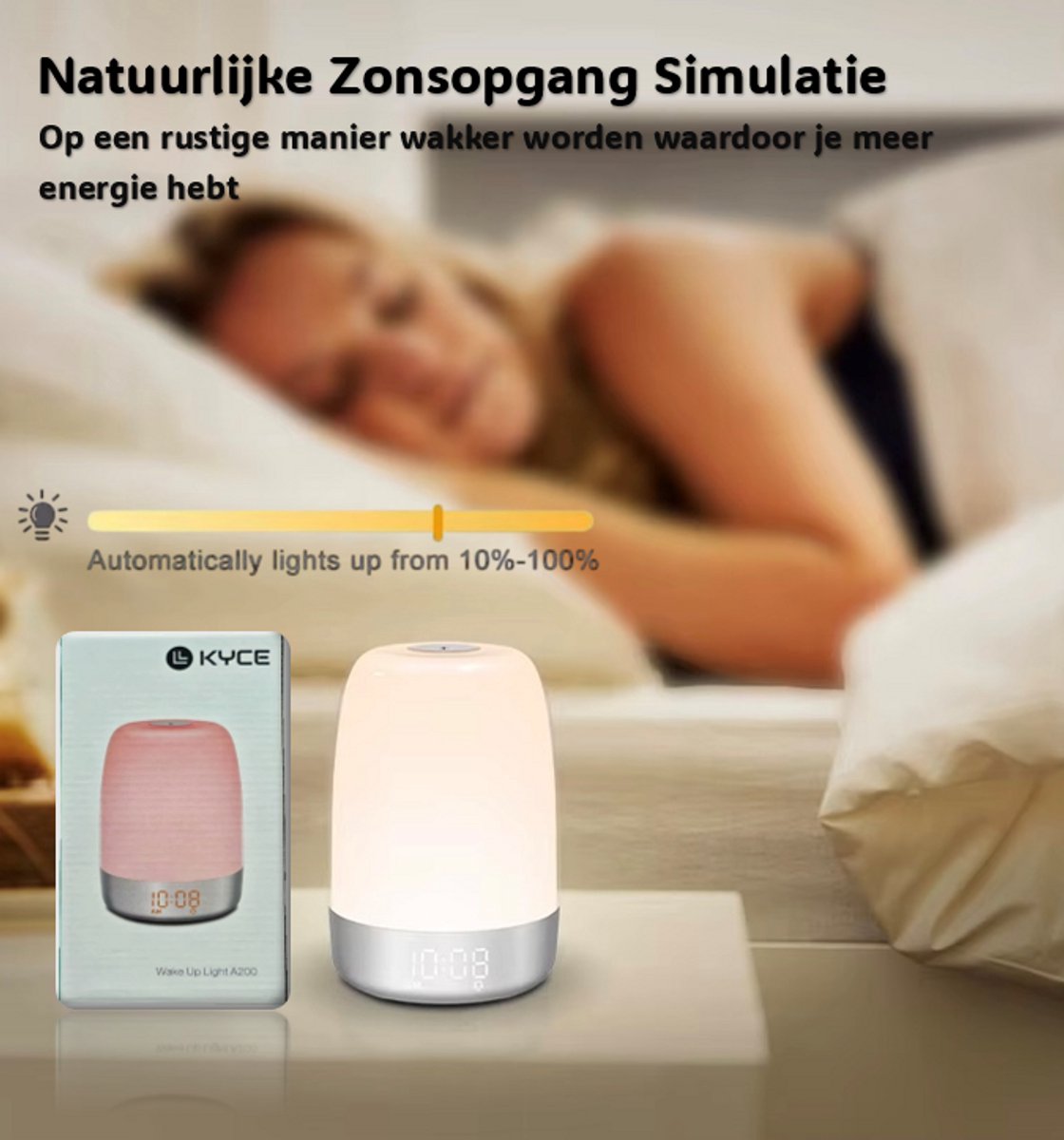 KYCE Wake Up Light Lichtwekker Wit