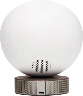 Lexon Miami Sunrise Clock & Light White/Wood