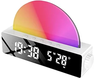 Lichtwekker digitale klok wit