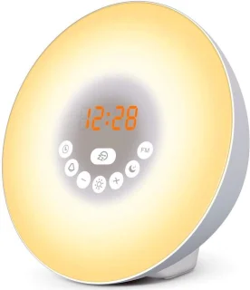 Lichtwekker met lichttherapie en natuurgeluiden