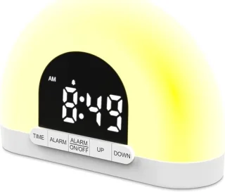 Lichtwekker met zonsopgangsimulatie - 15 x 105 cm - wit