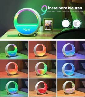 LotaHome Wake Up Light Smart LED Wekker Bluetooth Wifi Draadloos Laden