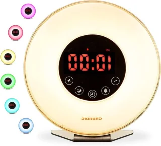 Rustig wakker worden met zonnesimulatie en sfeerlicht