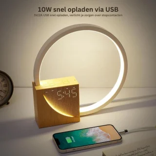 MKSS Wake-up Licht Digitale Wekker Goud
