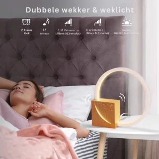 MKSS Wake-up Licht Digitale Wekker Goud