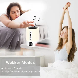 MKSS® Wake up Licht Digitale Wekker Wit