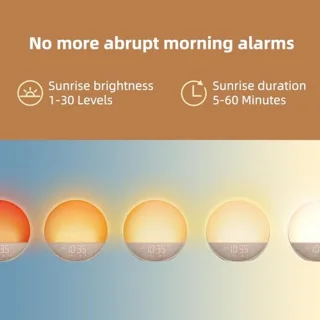 Natuurlijk weklicht alarmklok