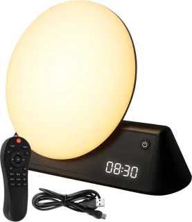 Nuvance Wake Up Light digitale wekker en nachtlamp