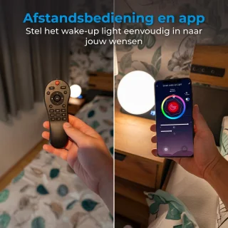 Nuvance Wake Up Light digitale wekker en nachtlamp