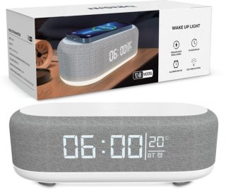 OriginGoods Wake Up Light: multifunctioneel licht, speaker en draadloos opladen in één