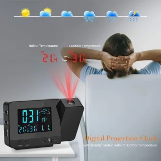 Wat vinden we goed aan de Projection Alarm Clock (Ceiling/Wall Mount)