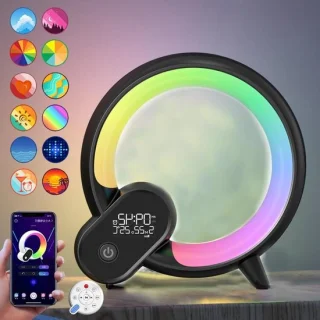 Sfeerlamp wekkerlicht zwart