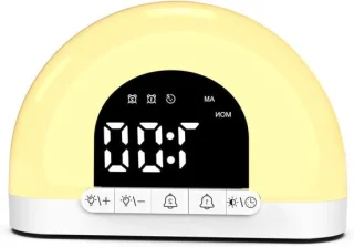 Slimme Wekker Nachtlamp 15 cm Wit