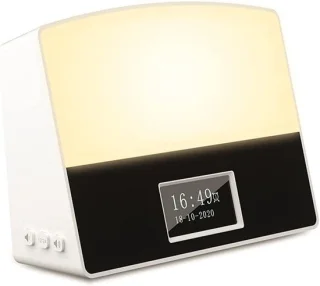 Slimme wekker - wake-up light - grijs