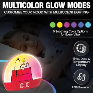 Snoopy Sunrise Wekker