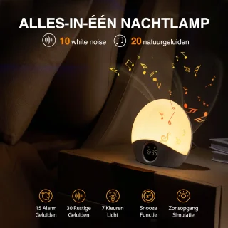 Swiftvein Solara Wake Up Light digitale wekker