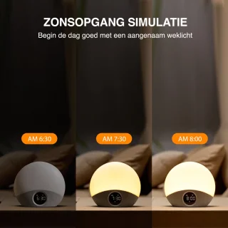 Swiftvein Solara Wake Up Light digitale wekker
