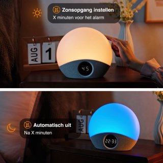Swiftvein Solara Wake Up Light digitale wekker