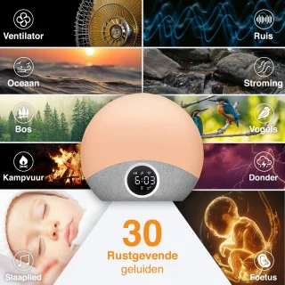 Swiftvein Solara Wake Up Light digitale wekker