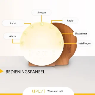 UPLY Wake Up Light Smart Clock met USB Oplaadpunt