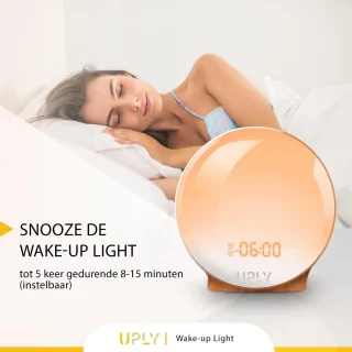 UPLY Wake Up Light Smart Clock met USB Oplaadpunt