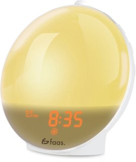 De van Faas Wake Up Light Wekkerradio in één oogopslag