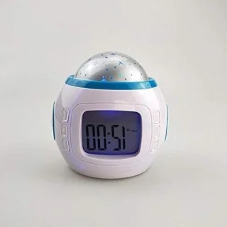 Wake up light alarm clock met sterrenprojector - wit