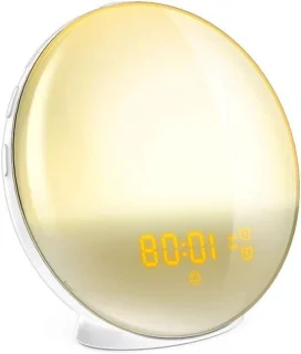 Wake-up light alarm clock