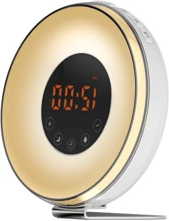 Wake up light alarmklok 17 cm wit